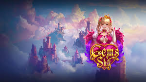Gems Sky slot with cascade mechanics and cluster pays